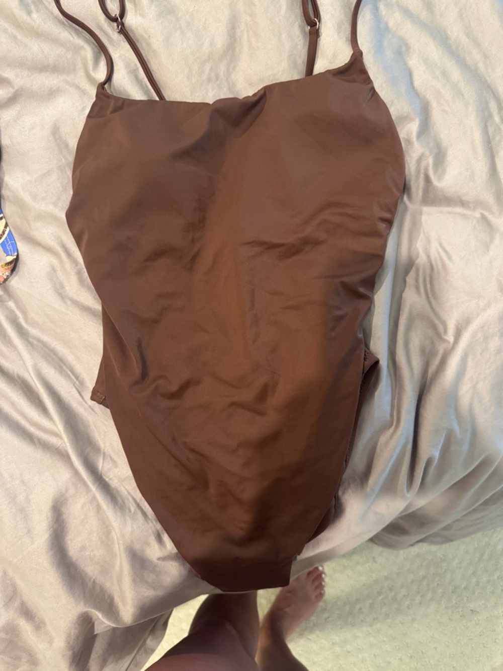 Shade & Shore Brown One-Piece Swimsuit